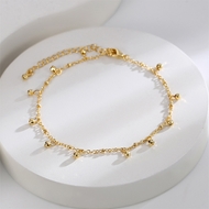 Picture of Bling Geometric Cubic Zirconia Anklet