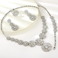 Show details for Great Cubic Zirconia Copper or Brass 4 Piece Jewelry Set