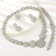Show details for Sparkly Party Cubic Zirconia 4 Piece Jewelry Set
