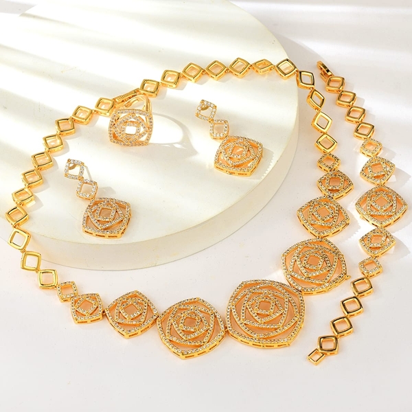 Picture of Party Flowers & Plants 4 Piece Jewelry Set with Worldwide Shipping
