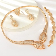 Show details for Eye-Catching White Luxury 4 Piece Jewelry Set