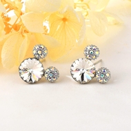 Show details for Brand New White Copper or Brass Dangle Earrings with SGS/ISO Certification