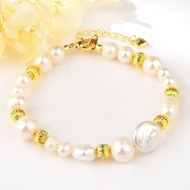 Show details for Buy Gold Plated Copper or Brass Fashion Bracelet with Low Cost