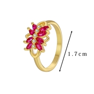 Picture of Need-Now Red Flowers & Plants Fashion Ring Exclusive Online
