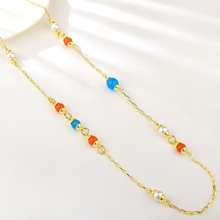 Show details for Charming Red Geometric Fashion Sweater Necklace As a Gift