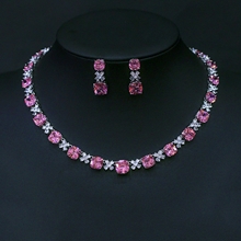 Show details for Unusual Flowers & Plants Platinum Plated 2 Piece Jewelry Set