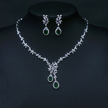 Show details for Trendy Platinum Plated Luxury 2 Piece Jewelry Set with No-Risk Refund