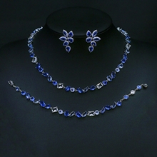 Show details for New Season Blue Luxury 3 Piece Jewelry Set with SGS/ISO Certification