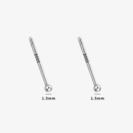 Picture of 925 Sterling Silver White Stud Earrings from Certified Factory