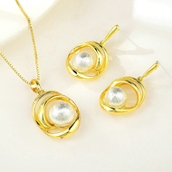 Show details for Recommended White Multi-tone Plated 2 Piece Jewelry Set from Top Designer Show details for Recommended White Multi-tone Plated 2 Piece Jewelry Set from Top Designer