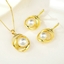 Show details for Recommended White Multi-tone Plated 2 Piece Jewelry Set from Top Designer