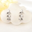 Show details for Designer Platinum Plated Cubic Zirconia Dangle Earrings Online