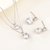 Picture of Nickel Free Platinum Plated 925 Sterling Silver 2 Piece Jewelry Set with No-Risk Refund