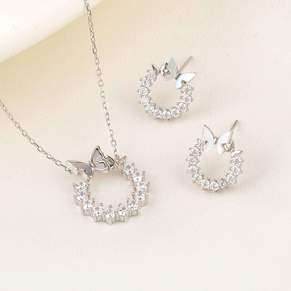 Picture of Bulk Platinum Plated Fashion 2 Piece Jewelry Set Exclusive Online