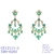 Picture of Hypoallergenic Gold Plated Cubic Zirconia Dangle Earrings with Easy Return