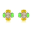 Show details for Delicate Flowers & Plants Yellow Dangle Earrings
