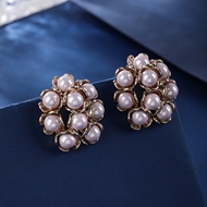 Picture of Luxury Artificial Pearl Dangle Earrings at Unbeatable Price