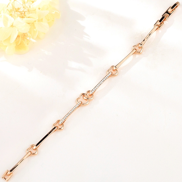 Picture of Party Rose Gold Plated Fashion Bangle with Beautiful Craftmanship