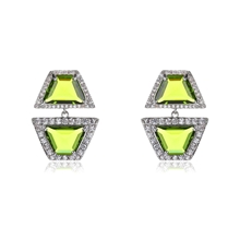 Show details for Eye-Catching Green Luxury Dangle Earrings