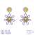 Picture of Need-Now Purple Cubic Zirconia Dangle Earrings from Editor Picks