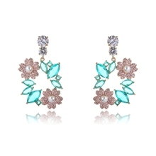 Show details for Pretty Cubic Zirconia Luxury Dangle Earrings