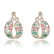 Show details for Featured Green Flowers & Plants Dangle Earrings with Full Guarantee