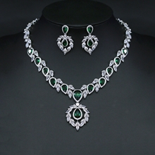 Show details for Unique Cubic Zirconia Luxury 2 Piece Jewelry Set