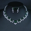 Show details for Fancy Geometric Platinum Plated 2 Piece Jewelry Set