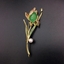 Show details for Featured Green Fashion Brooche with Price