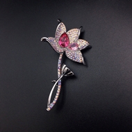 Show details for Fancy Medium Zinc Alloy Brooche