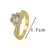 Picture of Amazing Flowers & Plants Cubic Zirconia Fashion Ring