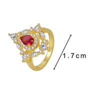 Picture of Fashion Cubic Zirconia Copper or Brass Fashion Ring