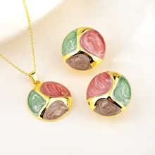 Show details for Fast Selling Colorful Party 2 Piece Jewelry Set for Ladies