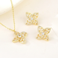 Show details for Copper or Brass Delicate 2 Piece Jewelry Set from Certified Factory