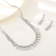 Show details for Irresistible White Cubic Zirconia 2 Piece Jewelry Set As a Gift