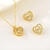 Picture of Buy Gold Plated Cubic Zirconia 2 Piece Jewelry Set with Full Guarantee