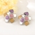 Picture of Featured Purple Enamel Dangle Earrings with Full Guarantee