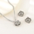Picture of Delicate Flowers & Plants Platinum Plated 2 Piece Jewelry Set