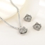 Show details for Delicate Flowers & Plants Platinum Plated 2 Piece Jewelry Set