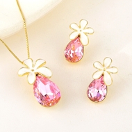 Picture of Reasonably Priced Gold Plated Artificial Crystal 2 Piece Jewelry Set from Reliable Manufacturer