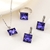Picture of Copper or Brass Purple 3 Piece Jewelry Set at Super Low Price
