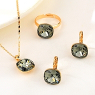 Show details for Attractive Copper or Brass Geometric 3 Piece Jewelry Set For Your Occasions