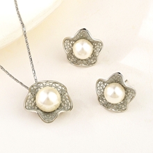 Show details for Copper or Brass White 2 Piece Jewelry Set with SGS/ISO Certification