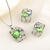 Picture of Delicate Geometric Opal 2 Piece Jewelry Set