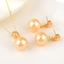 Show details for Classic Gold Plated 2 Piece Jewelry Set in Flattering Style