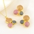Picture of Eye-Catching Colorful Gold Plated 2 Piece Jewelry Set with Member Discount