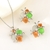 Picture of Funky Flowers & Plants Gold Plated 2 Piece Jewelry Set
