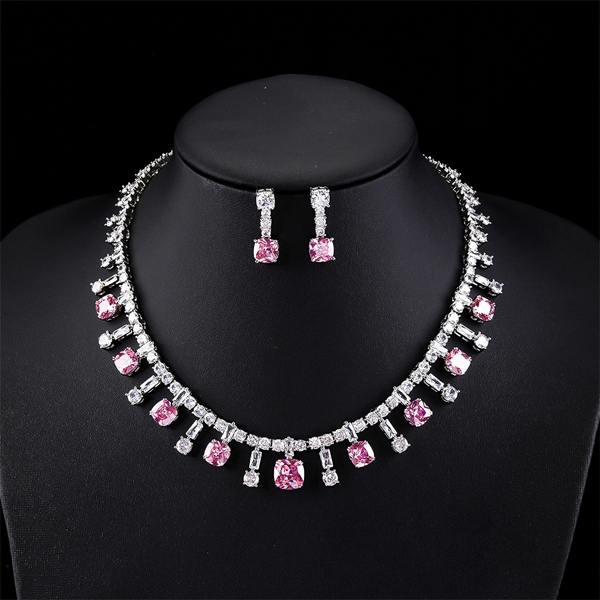 Picture of Luxury Cubic Zirconia 2 Piece Jewelry Set with Fast Shipping