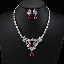 Show details for Beautiful Cubic Zirconia Luxury 2 Piece Jewelry Set