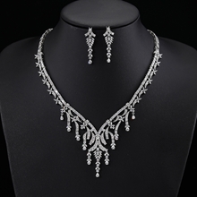 Show details for Irresistible White Platinum Plated 2 Piece Jewelry Set As a Gift